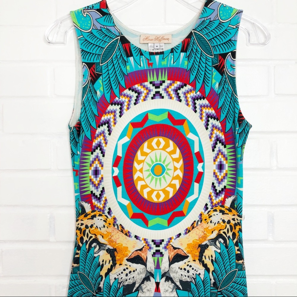 Mara Hoffman Fitted Mini Dress Jungle Trip Medium - Picture 6 of 10